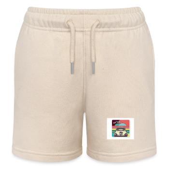 passende Sticker-Designs "Never Stop Dreaming" - Kinder Organic Joggingshorts Mini Bolter von Stanley/Stella - Natur - Vorne
