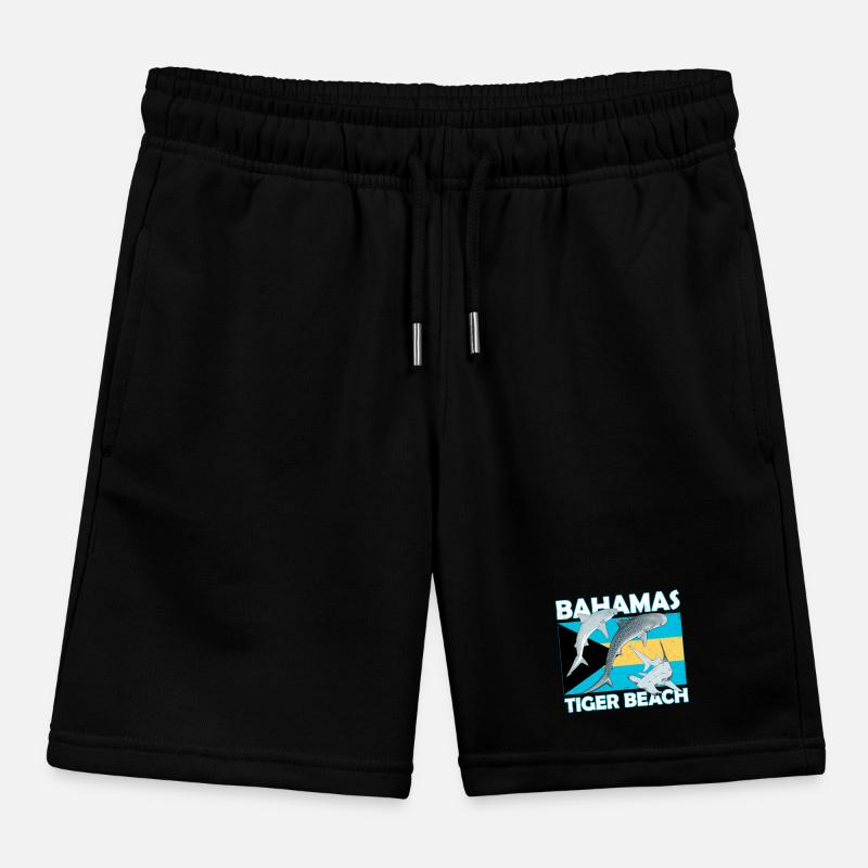 Tiger Beach Bahamas Kids Organic Sweat Shorts by Stanley/Stella