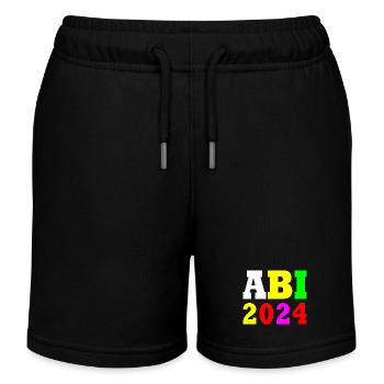 Abi 2024 - Kinder Organic Joggingshorts Mini Bolter von Stanley/Stella - Schwarz - Vorne
