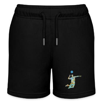 volleyballer e 243 - Kids Organic Sweat Shorts by Stanley/Stella - black - Front