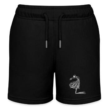 Elegante vintage Tänzerin - Kinder Organic Joggingshorts Mini Bolter von Stanley/Stella - Schwarz - Vorne