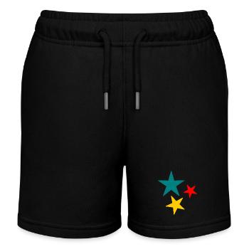 ETOILE. STAR. ETOILES. FÊTE. ANNIVERSAIRE. NOËL - Short de jogging enfant bio Stanley/Stella - noir - Devant