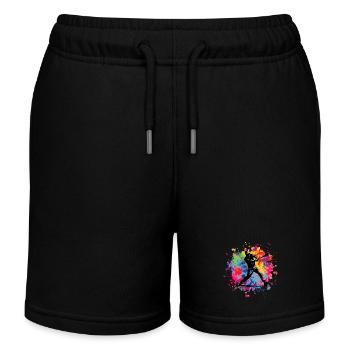 baseball - Kids Organic Sweat Shorts by Stanley/Stella - black - Front