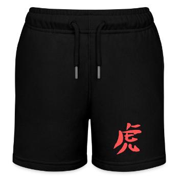 Tigre (chinois) - ZODIAC - Short de jogging enfant bio Stanley/Stella - noir - Devant