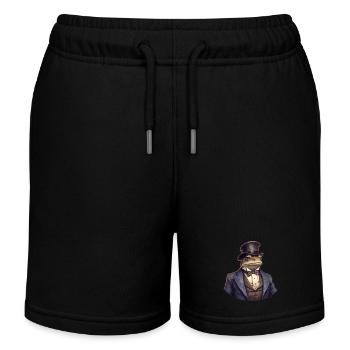 Rana Vintage - Pantalón corto deportivo infantil orgánico de Stanley/Stella - negro - delante