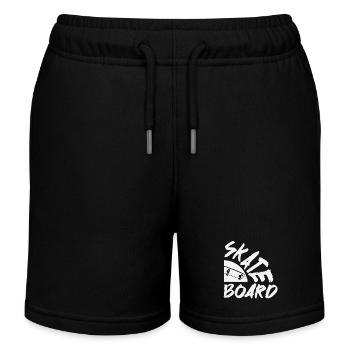 Skateboard Skater Skating - Short de jogging enfant bio Stanley/Stella - noir - Devant