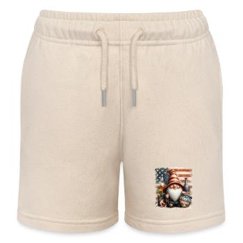 Alles Gute zum 4. Juli Patriot Geschenk USA Amerikanische Flagge - Kinder Organic Joggingshorts Mini Bolter von Stanley/Stella - Natur - Vorne