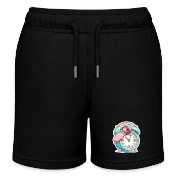 Erholsamer Schlaf bis der Wecker klingelt - Kinder Organic Joggingshorts Mini Bolter von Stanley/Stella - Schwarz - Vorne