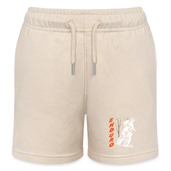 Enduro Motocross - Kids Organic Sweat Shorts by Stanley/Stella - soft Ecru - Front