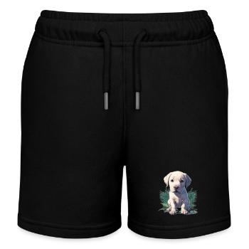 Chiot Tropical 🐾 - Short de jogging enfant bio Stanley/Stella - noir - Devant