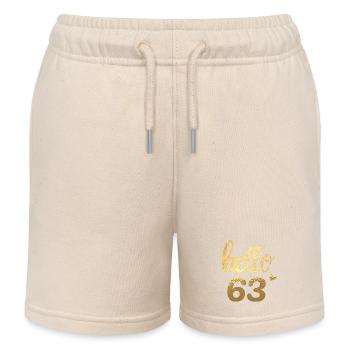 Hallo 63 gold - Kinder Organic Joggingshorts Mini Bolter von Stanley/Stella - Natur - Vorne