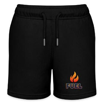 BRENNSTOFF - Kinder Organic Joggingshorts Mini Bolter von Stanley/Stella - Schwarz - Vorne