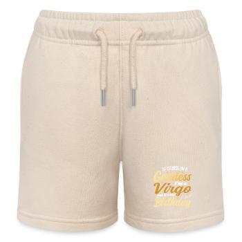 Ich bin eine Jungfrau Frauen Göttin Jungfrau Königin Es ist mein B-Tag - Kinder Organic Joggingshorts Mini Bolter von Stanley/Stella - Natur - Vorne