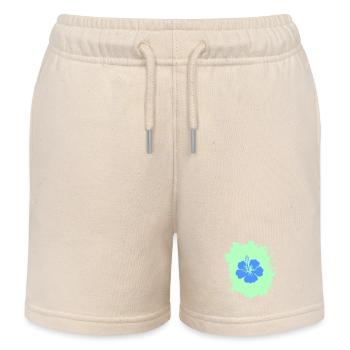 hibiskus klecks - Kinder Organic Joggingshorts Mini Bolter von Stanley/Stella - Natur - Vorne