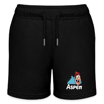Aspen Colorado Geschenkidee - Kinder Organic Joggingshorts Mini Bolter von Stanley/Stella - Schwarz - Vorne