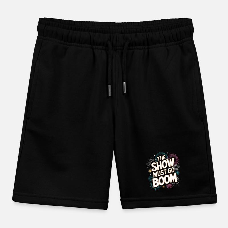Pyrotechnics Fireworks Pyrotechnics Kids Organic Sweat Shorts by Stanley/Stella