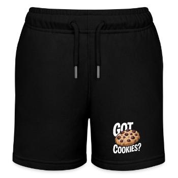 Cookies Cookie Keks Kekse Schokolade - Kinder Organic Joggingshorts Mini Bolter von Stanley/Stella - Schwarz - Vorne
