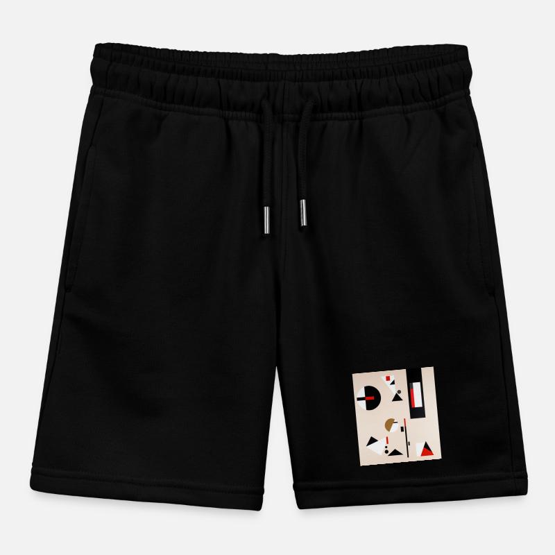 Abstract geometric composition Kids Organic Sweat Shorts by Stanley/Stella