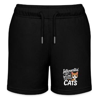Introvertierter asozialer introvertierter - Kinder Organic Joggingshorts Mini Bolter von Stanley/Stella - Schwarz - Vorne
