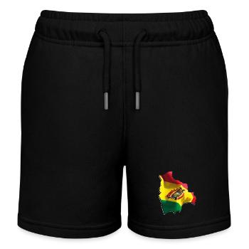 Bolivien Flagge in der Bolivien Landkarte - Kinder Organic Joggingshorts Mini Bolter von Stanley/Stella - Schwarz - Vorne