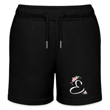 Brief und Blumen - Kinder Organic Joggingshorts Mini Bolter von Stanley/Stella - Schwarz - Vorne
