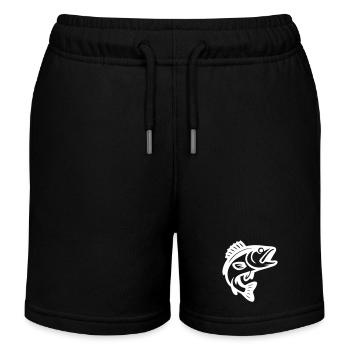 Silhouette de poisson - Short de jogging enfant bio Stanley/Stella - noir - Devant