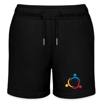 6061912 120363571 diversity2 - Kinder Organic Joggingshorts Mini Bolter von Stanley/Stella - Schwarz - Vorne