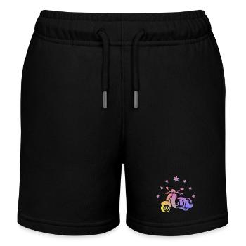 Retro Roller - Kinder Organic Joggingshorts Mini Bolter von Stanley/Stella - Schwarz - Vorne