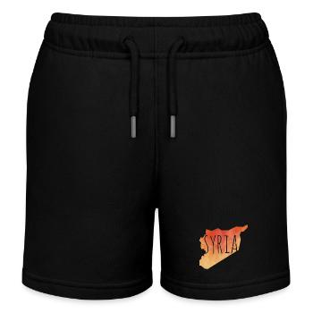 Syria - Kids Organic Sweat Shorts by Stanley/Stella - black - Front