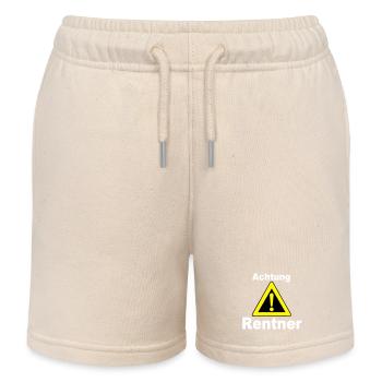 Rente Rentner Rentnerin Berufe Achtung Rentner(25) - Kinder Organic Joggingshorts Mini Bolter von Stanley/Stella - Natur - Vorne