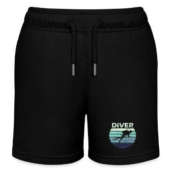 Plongée plongée - Short de jogging enfant bio Stanley/Stella - noir - Devant