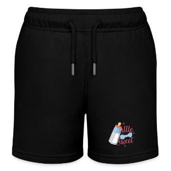 Bébé petit et doux - Short de jogging enfant bio Stanley/Stella - noir - Devant
