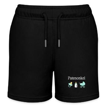 Patenonkel Geburt Junge Taufe - Kinder Organic Joggingshorts Mini Bolter von Stanley/Stella - Schwarz - Vorne