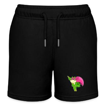 Cape de Super-héros Grenouille - Short de jogging enfant bio Stanley/Stella - noir - Devant