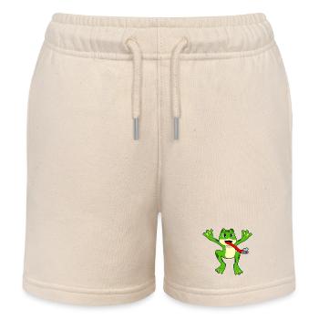 Frosch Fliege - Kinder Organic Joggingshorts Mini Bolter von Stanley/Stella - Natur - Vorne