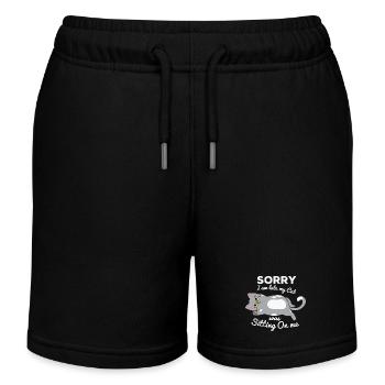 nicht morgens, zu spät kommen, den Wecker verpassen - Kinder Organic Joggingshorts Mini Bolter von Stanley/Stella - Schwarz - Vorne