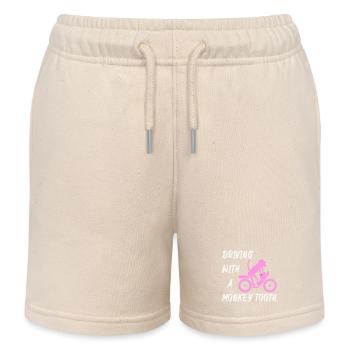 Driving with a monkey tooth - Affenzahn - Kinder Organic Joggingshorts Mini Bolter von Stanley/Stella - Natur - Vorne