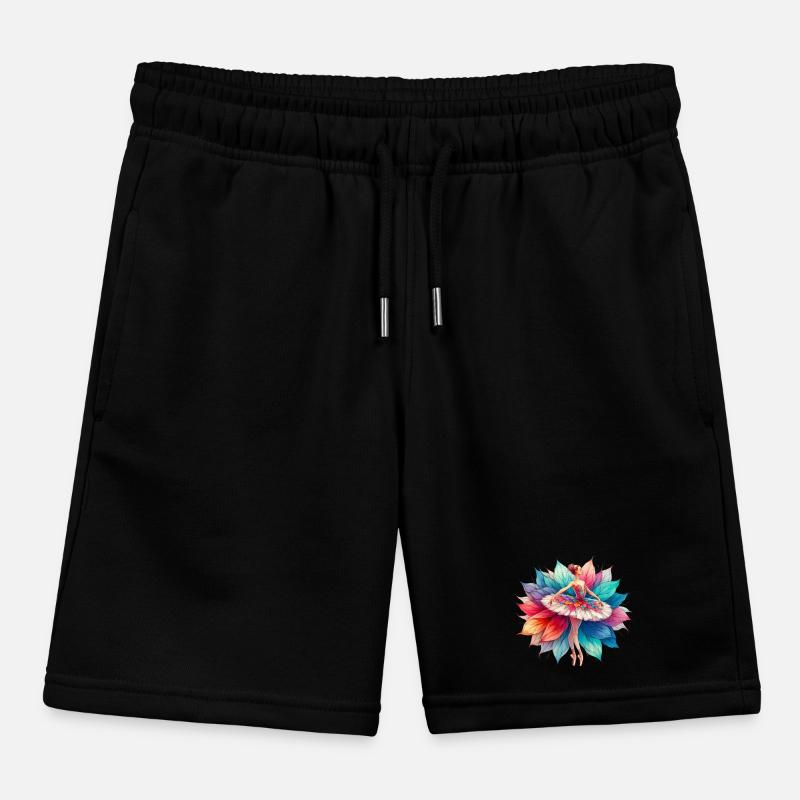 Ballet dancer with tutu Kids Organic Sweat Shorts by Stanley/Stella