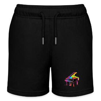 Flügel Retrowave - Kinder Organic Joggingshorts Mini Bolter von Stanley/Stella - Schwarz - Vorne