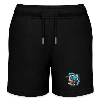 Martin-pêcheur - Short de jogging enfant bio Stanley/Stella - noir - Devant