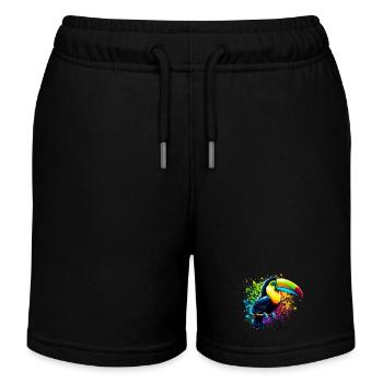 Tukan - Kinder Organic Joggingshorts Mini Bolter von Stanley/Stella - Schwarz - Vorne