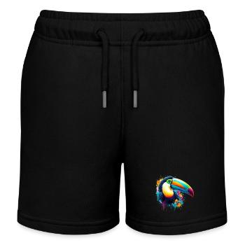 Tukan - Kinder Organic Joggingshorts Mini Bolter von Stanley/Stella - Schwarz - Vorne