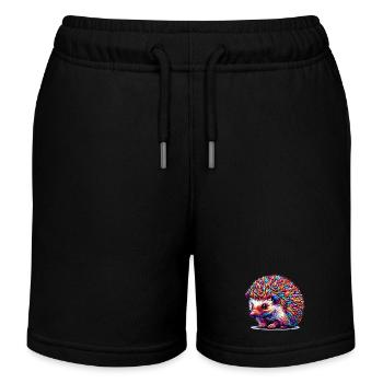 Igel - Kinder Organic Joggingshorts Mini Bolter von Stanley/Stella - Schwarz - Vorne