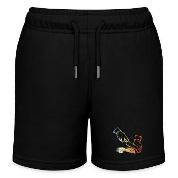 Boucher rétro - Short de jogging enfant bio Stanley/Stella - noir - Devant