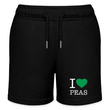 J’ADORE LES PETITS POIS Erbsen - Short de jogging enfant bio Stanley/Stella - noir - Devant