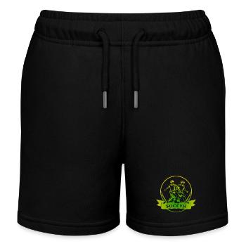 Logo du footballeur - Short de jogging enfant bio Stanley/Stella - noir - Devant