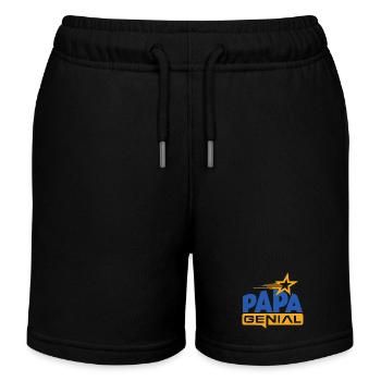 Papa génial - Short de jogging enfant bio Stanley/Stella - noir - Devant