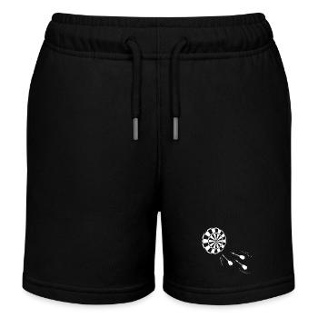 Silhouette minimaliste d’un joueur de fléchettes - Short de jogging enfant bio Stanley/Stella - noir - Devant