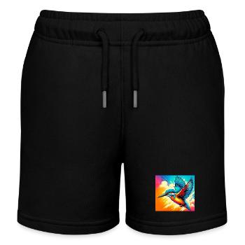 martin-pêcheur - Short de jogging enfant bio Stanley/Stella - noir - Devant