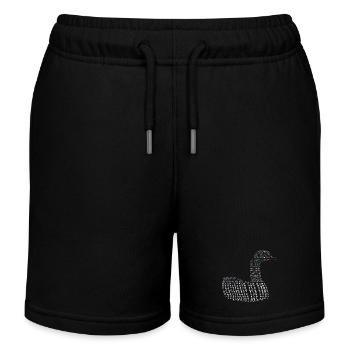 Silhouette Gaens - Kinder Organic Joggingshorts Mini Bolter von Stanley/Stella - Schwarz - Vorne